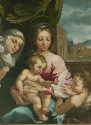 Rutilio Manetti Virgin and Child with the Young Saint John the Baptist and Saint Catherine of Siena France oil painting artist